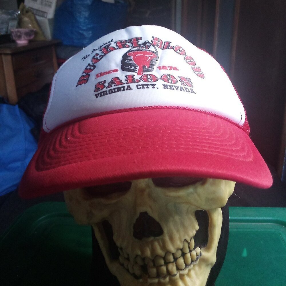 Bucket Of Blood Saloon Nevada Rope Snap Trucker Hat Cap